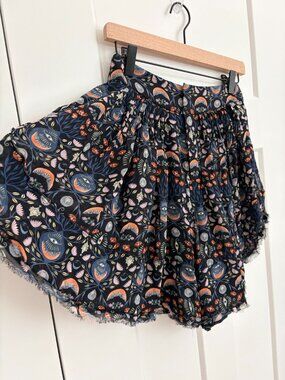 Chloé x Rithika Merchant Evil Eye Celestial Ruffle Shorts EU 34 Boho Like US 2